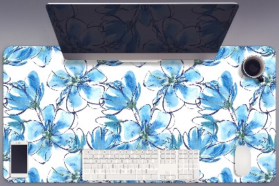 Desk pad flowers watercolors