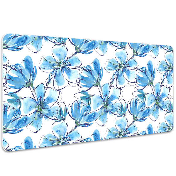 Desk pad flowers watercolors