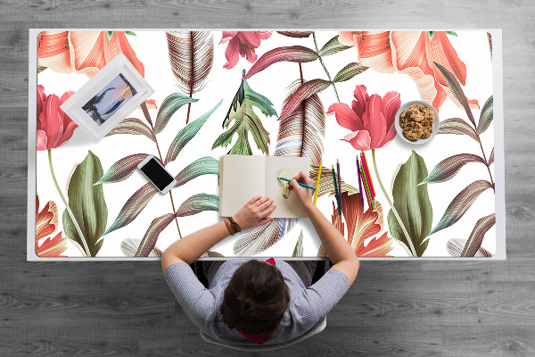 Full desk protector Plants and leaves
