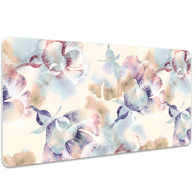 Large desk mat table protector floral Pattern