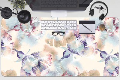 Large desk mat table protector floral Pattern