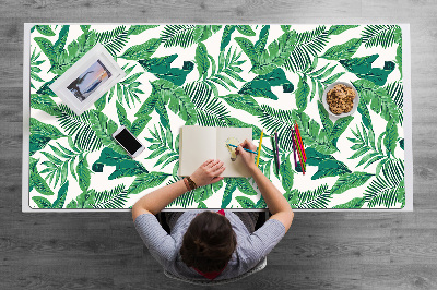 Desk pad tropical leaf