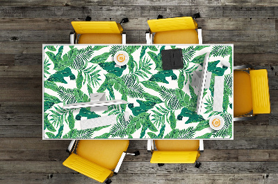 Desk pad tropical leaf