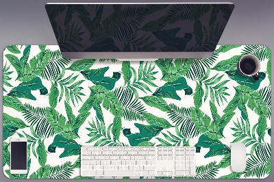 Desk pad tropical leaf