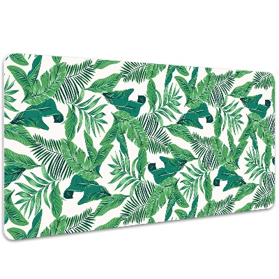 Desk pad tropical leaf