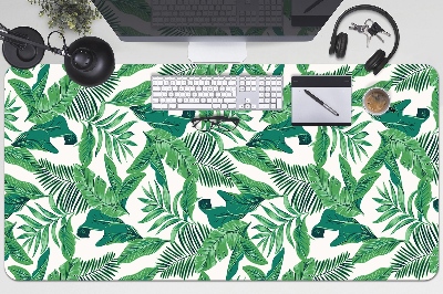 Desk pad tropical leaf