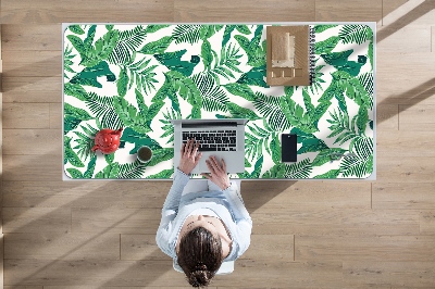 Desk pad tropical leaf