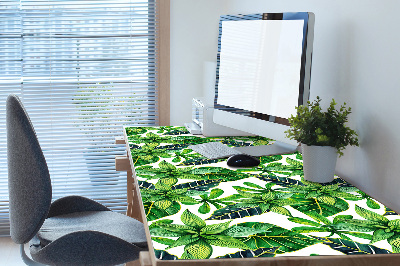 Full desk mat leafy pattern