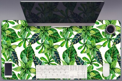 Full desk mat leafy pattern