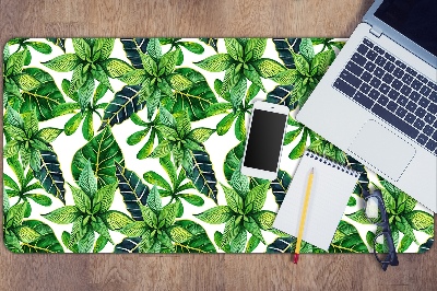 Full desk mat leafy pattern