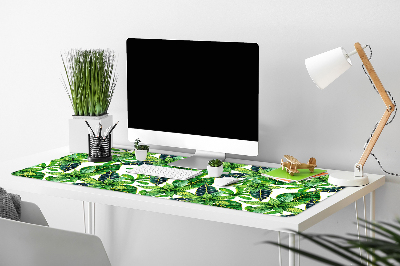 Full desk mat leafy pattern