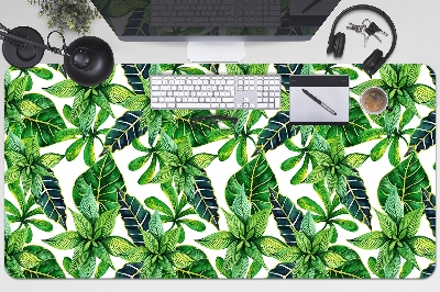 Full desk mat leafy pattern