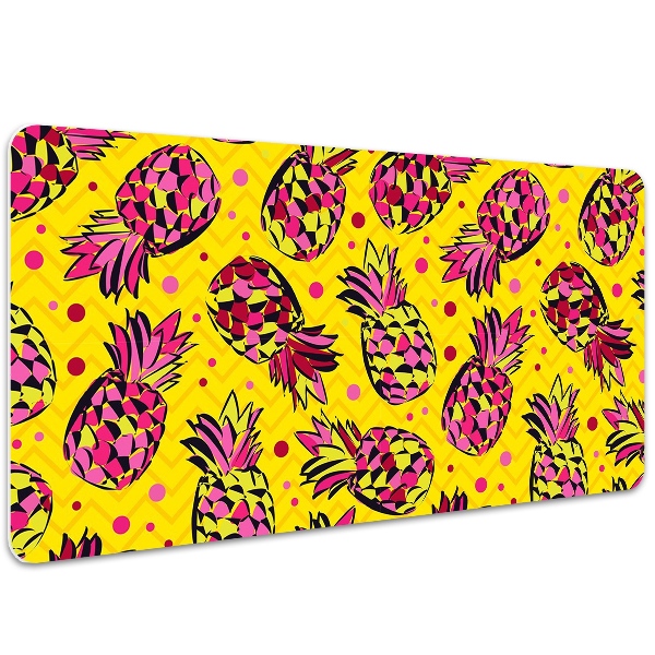 Full desk mat pink pineapples