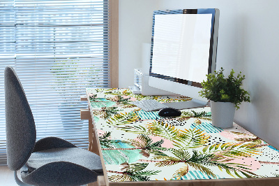 Large desk mat for children palm trees