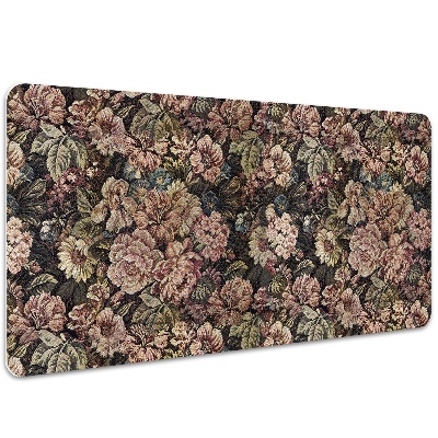 Large desk pad PVC protector woven flowers