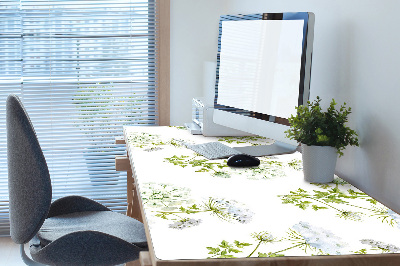 Full desk protector delicate flowers