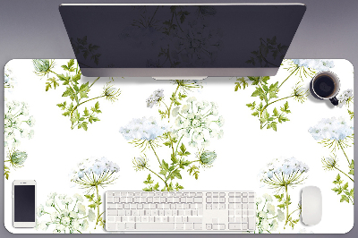 Full desk protector delicate flowers