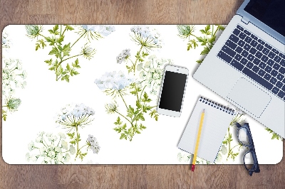 Full desk protector delicate flowers