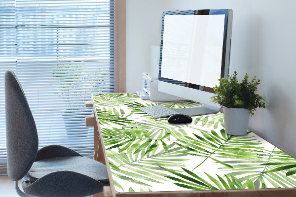 Desk pad watercolor leaves