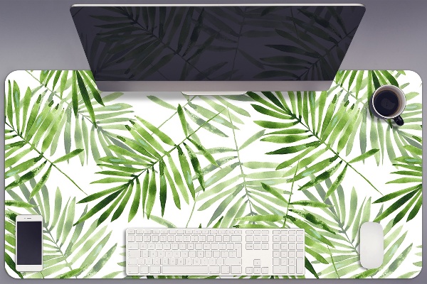 Desk pad watercolor leaves
