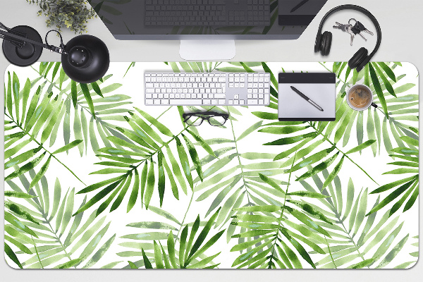 Desk pad watercolor leaves