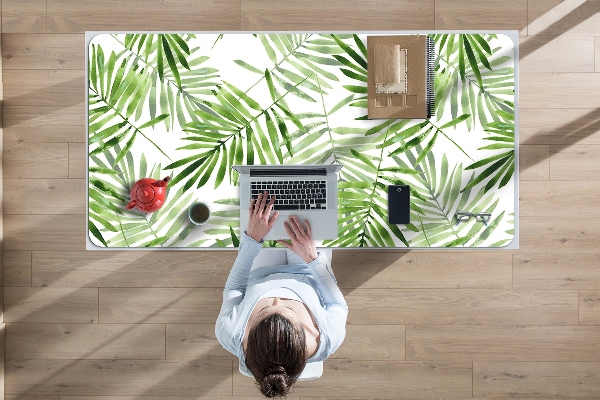 Desk pad watercolor leaves