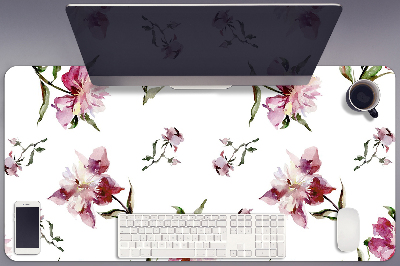 Large desk mat for children Peonies