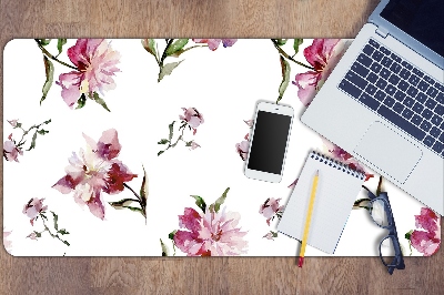 Large desk mat for children Peonies