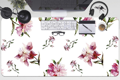 Large desk mat for children Peonies