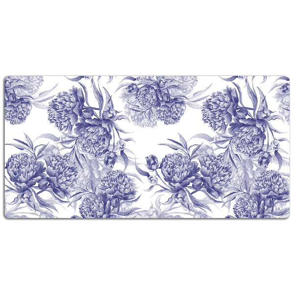 Large desk mat for children Peonies