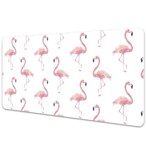 Large desk mat for children Flamingos