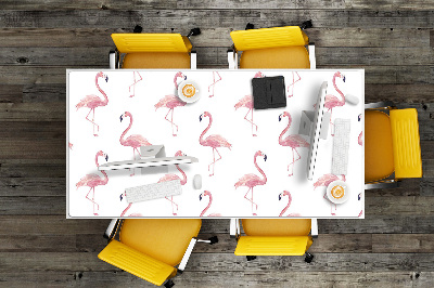 Large desk mat for children Flamingos