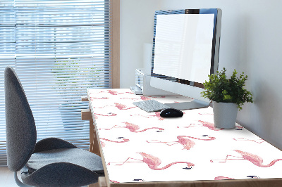 Large desk mat for children Flamingos