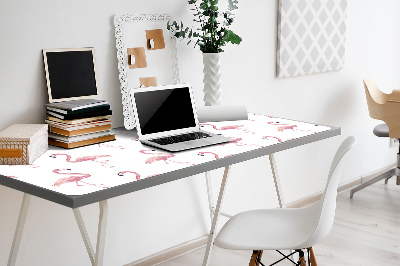 Large desk mat for children Flamingos