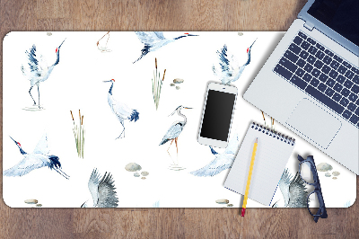 Large desk mat for children herons