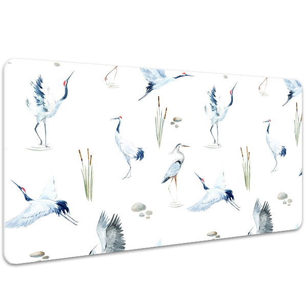 Large desk mat for children herons
