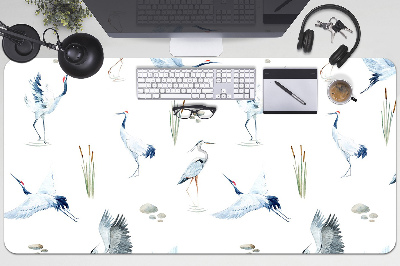 Large desk mat for children herons