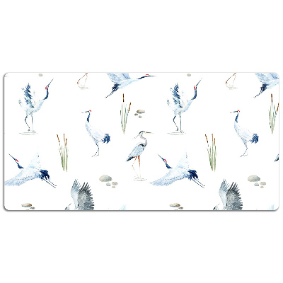 Large desk mat for children herons