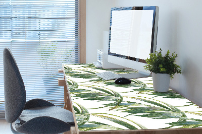 Large desk mat table protector long leaves