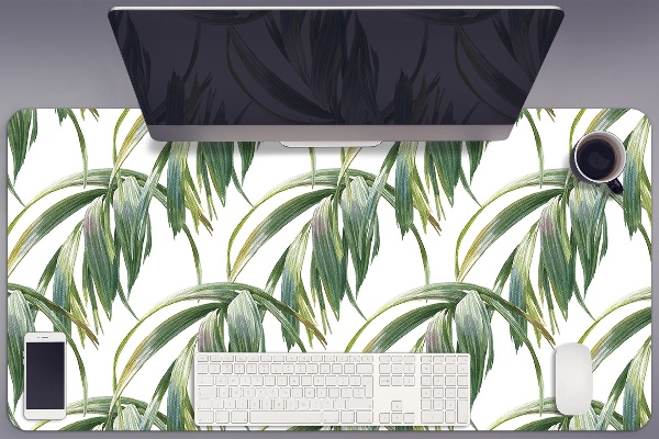 Large desk mat table protector long leaves