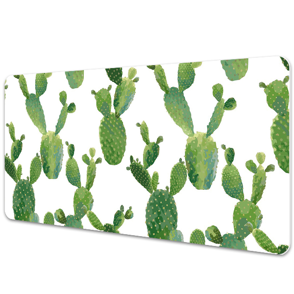 Large desk mat for children cacti