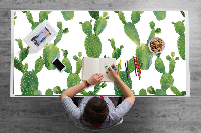 Large desk mat for children cacti