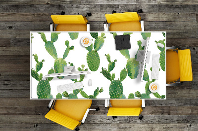 Large desk mat for children cacti