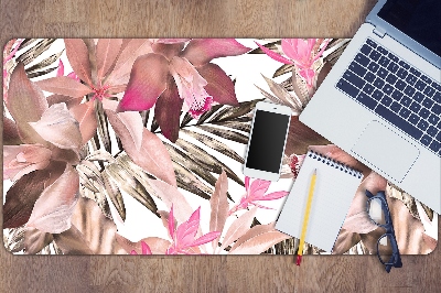 Full desk protector pastel flowers