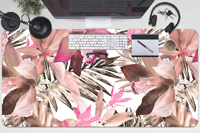 Full desk protector pastel flowers