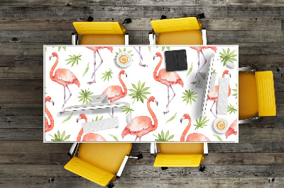 Large desk mat for children Flamingos