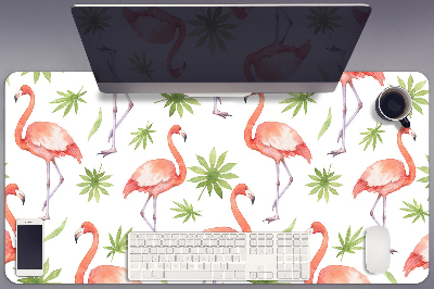 Large desk mat for children Flamingos