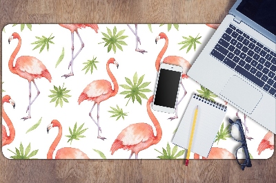 Large desk mat for children Flamingos