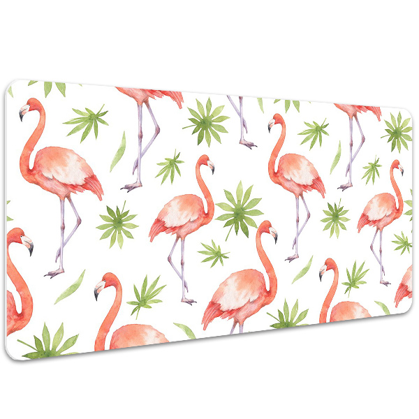 Large desk mat for children Flamingos