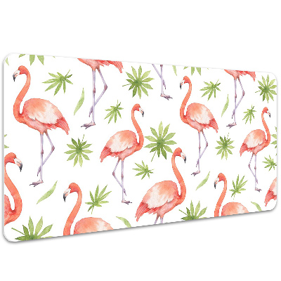 Large desk mat for children Flamingos